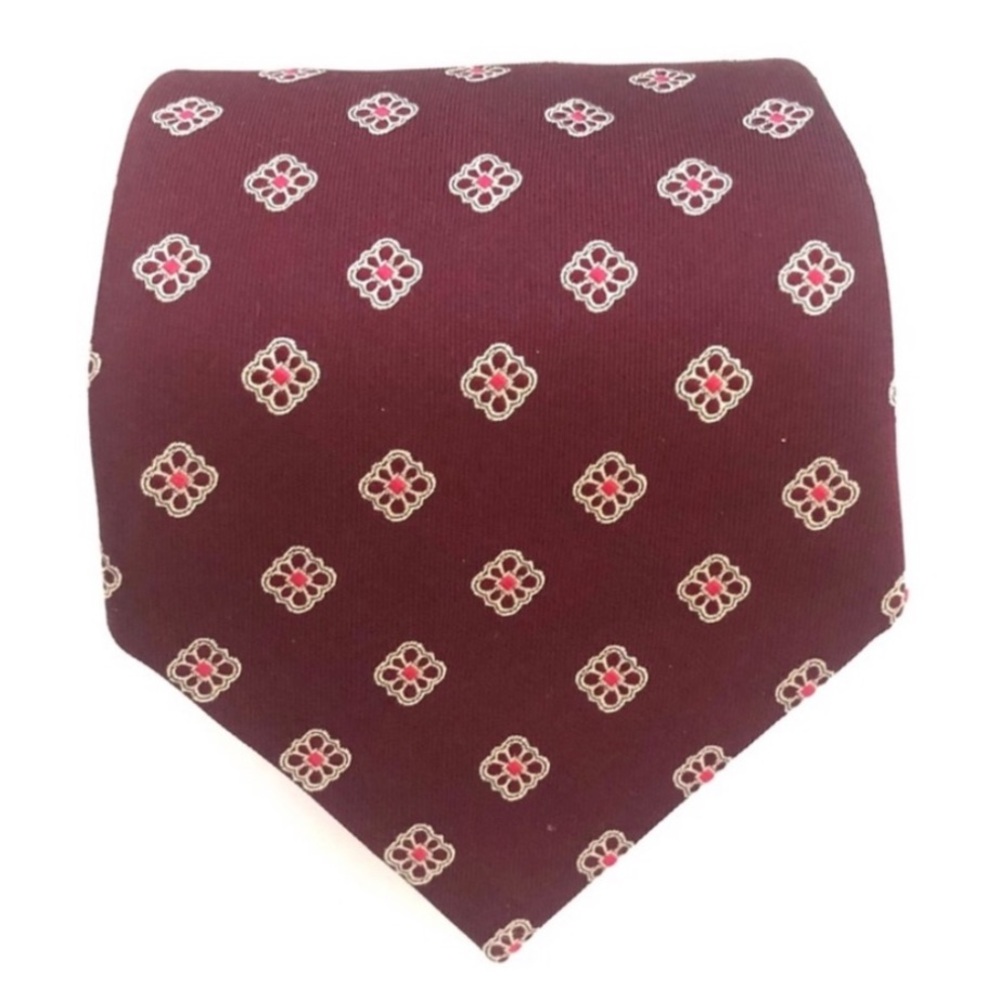 Banana Republic Burgundy Geometric Tie